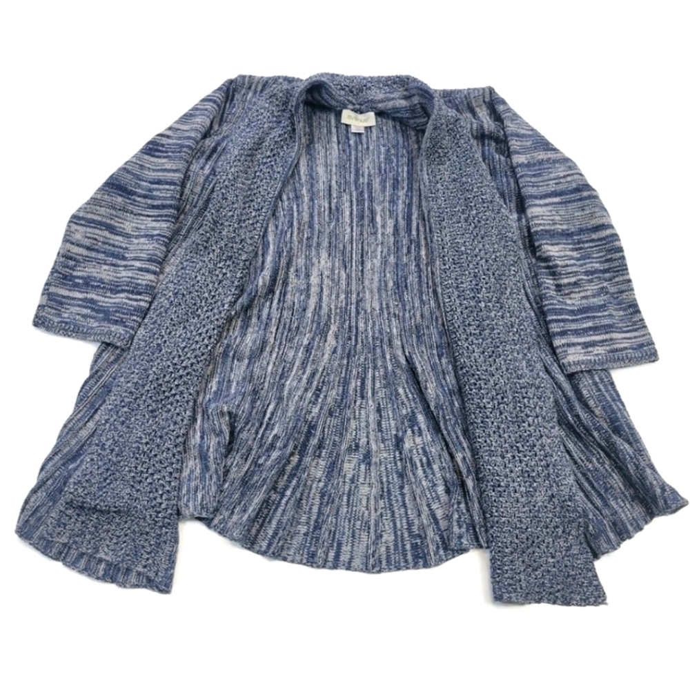 Avenue blue marled open-front cardigan sweater size 18/20